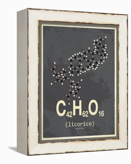 Molecule Licorice-null-Framed Stretched Canvas