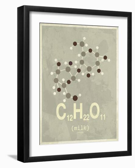 Molecule Milk-null-Framed Art Print