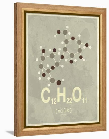Molecule Milk-null-Framed Stretched Canvas