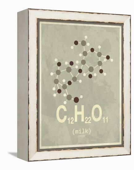 Molecule Milk-null-Framed Stretched Canvas