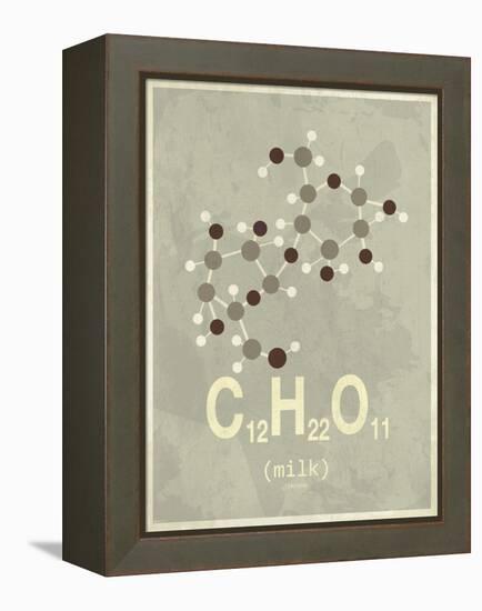 Molecule Milk-null-Framed Stretched Canvas