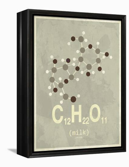 Molecule Milk-null-Framed Stretched Canvas