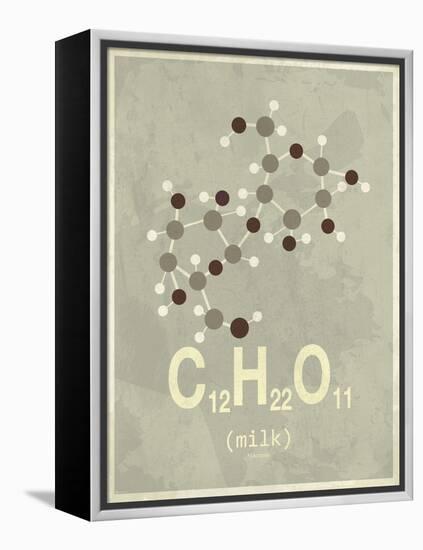 Molecule Milk-null-Framed Stretched Canvas