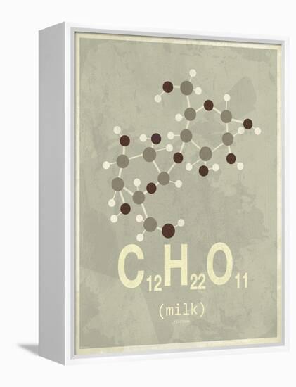 Molecule Milk-null-Framed Stretched Canvas