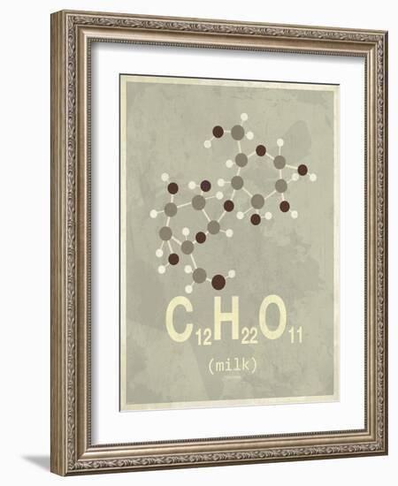 Molecule Milk-null-Framed Art Print