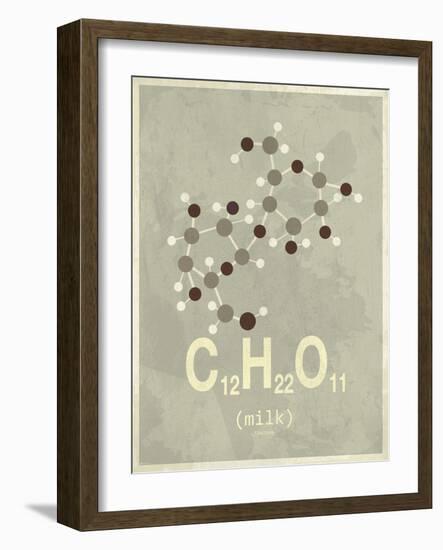 Molecule Milk-null-Framed Art Print