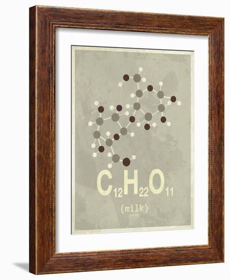 Molecule Milk-null-Framed Art Print
