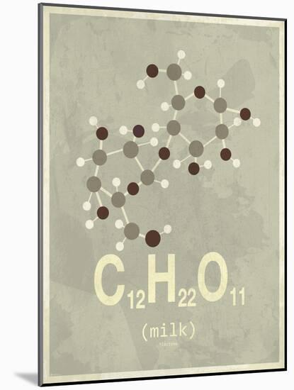 Molecule Milk-null-Mounted Art Print