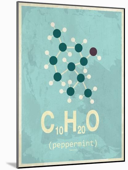 Molecule Peppermint-null-Mounted Art Print