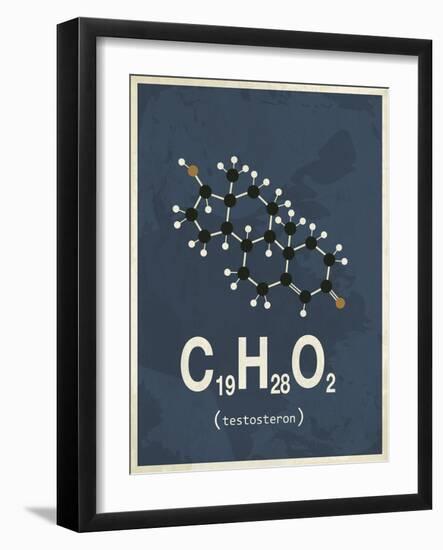 Molecule Testosterone-null-Framed Art Print