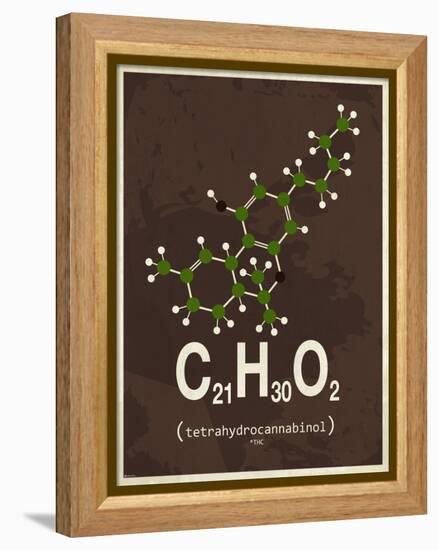 Molecule Thc-null-Framed Stretched Canvas