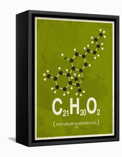 Molecule Thc-null-Framed Stretched Canvas