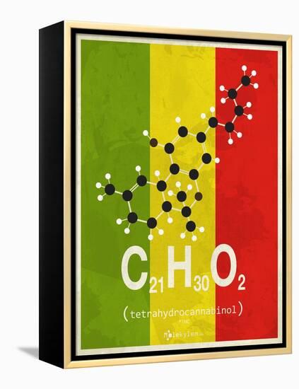 Molecule Thc-null-Framed Stretched Canvas