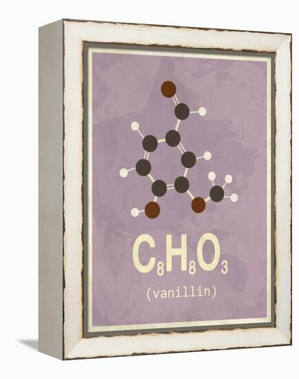 Molecule Vanilin-null-Framed Stretched Canvas