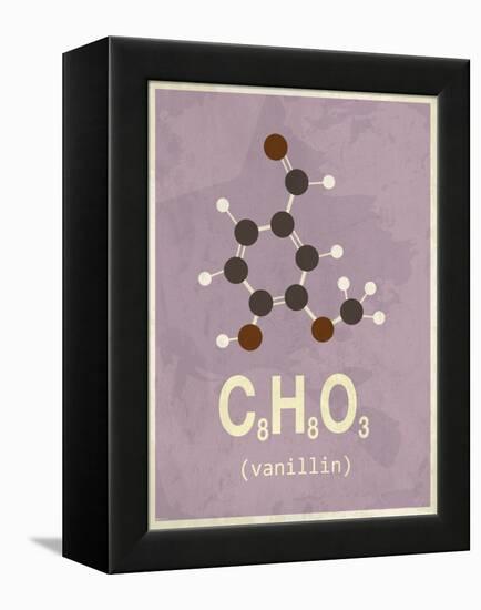 Molecule Vanilin-null-Framed Stretched Canvas