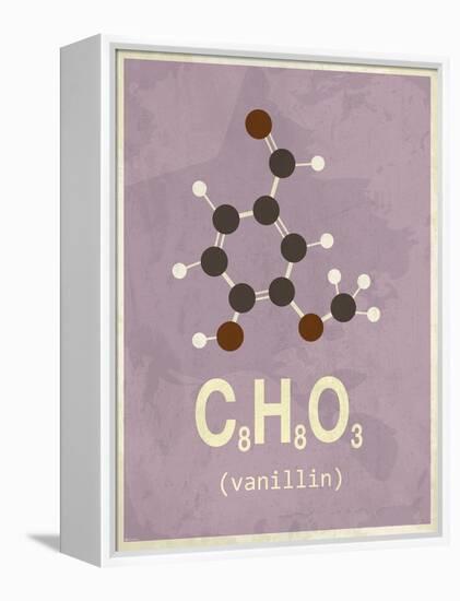 Molecule Vanilin-null-Framed Stretched Canvas