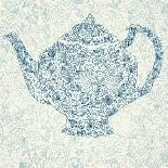 Floral Teapot-Molesko Studio-Framed Art Print