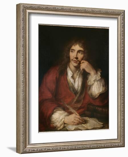 Molière à sa table de travail-Antoine Coypel-Framed Giclee Print