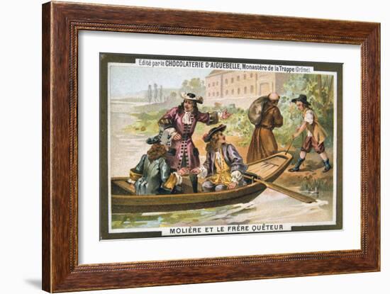 Moliere and the Mendicant Friar-null-Framed Giclee Print