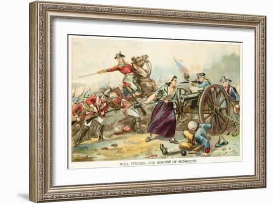 Moll Pitcher - the Heroine of Monmouth-North American-Framed Giclee Print