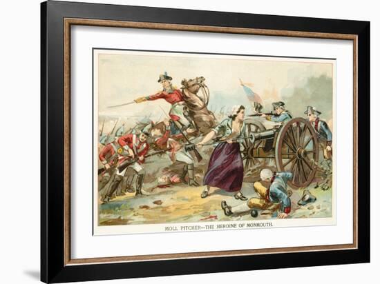 Moll Pitcher - the Heroine of Monmouth-North American-Framed Giclee Print