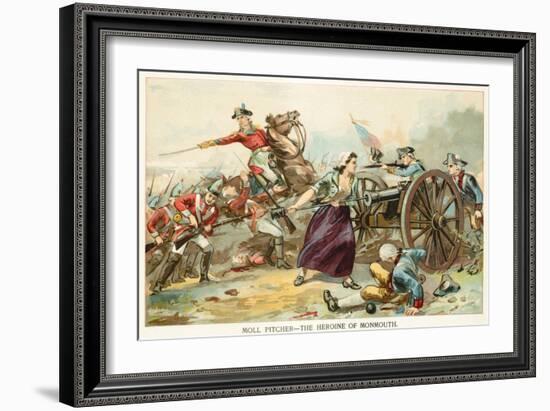 Moll Pitcher - the Heroine of Monmouth-North American-Framed Giclee Print