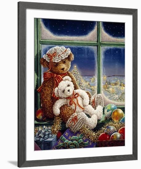 Molly and Sugar Bear-Janet Kruskamp-Framed Art Print