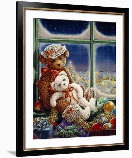 Molly and Sugar Bear-Janet Kruskamp-Framed Art Print