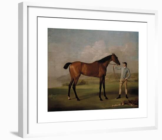 Molly Long-Legs with her Jockey-George Stubbs-Framed Premium Giclee Print