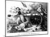 Molly Pitcher (1754-1832)-Currier & Ives-Mounted Giclee Print