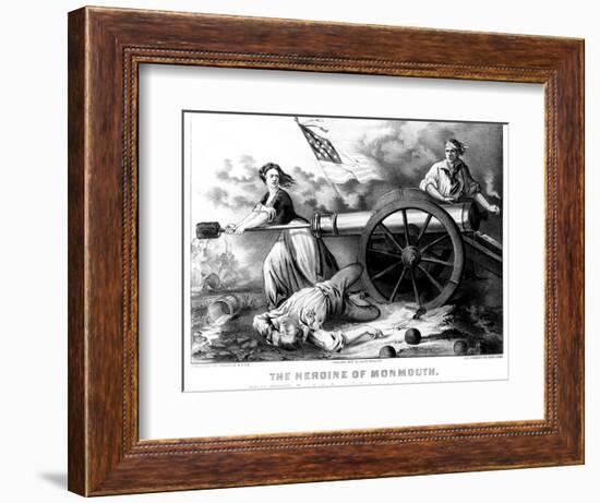 Molly Pitcher (1754-1832)-Currier & Ives-Framed Giclee Print