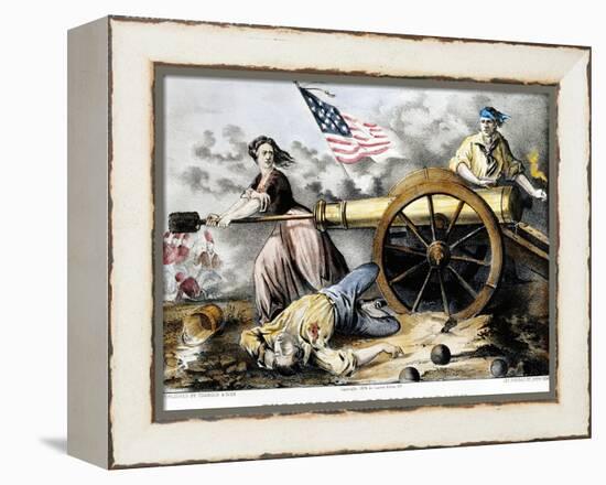 Molly Pitcher (C 1754-1832)-Currier & Ives-Framed Premier Image Canvas