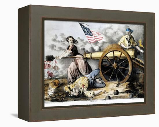 Molly Pitcher (C 1754-1832)-Currier & Ives-Framed Premier Image Canvas