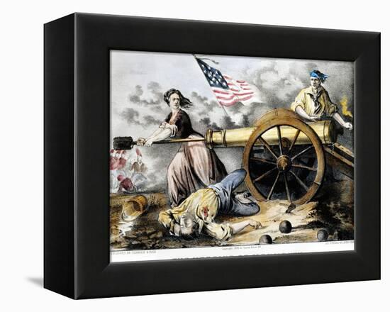 Molly Pitcher (C 1754-1832)-Currier & Ives-Framed Premier Image Canvas