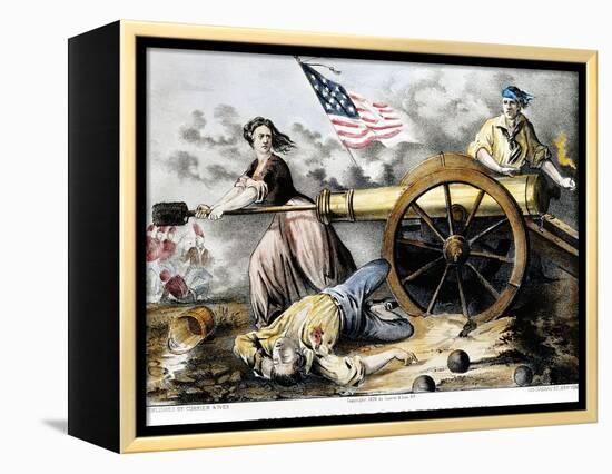 Molly Pitcher (C 1754-1832)-Currier & Ives-Framed Premier Image Canvas