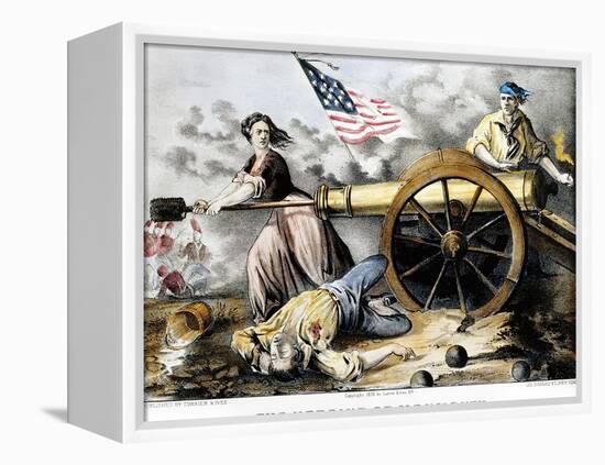 Molly Pitcher (C 1754-1832)-Currier & Ives-Framed Premier Image Canvas