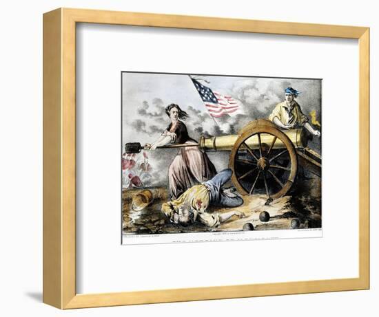 Molly Pitcher (C 1754-1832)-Currier & Ives-Framed Premium Giclee Print