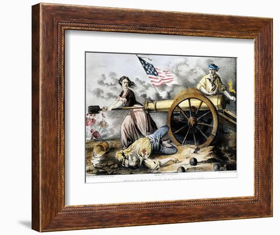 Molly Pitcher (C 1754-1832)-Currier & Ives-Framed Giclee Print