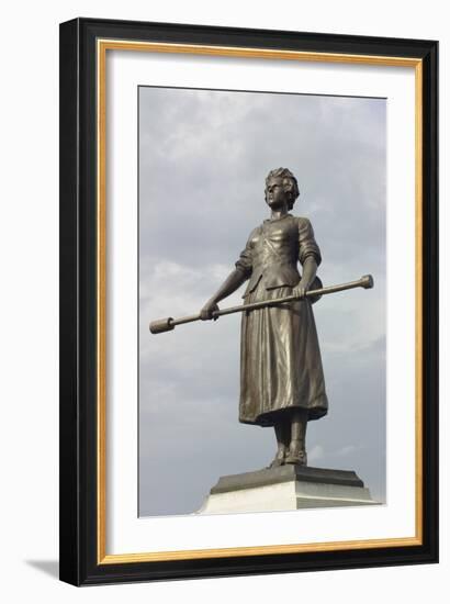 Molly Pitcher Statue Marking the Grave of Mary Mccauley Incarlisle, Pennsylvania-null-Framed Photographic Print