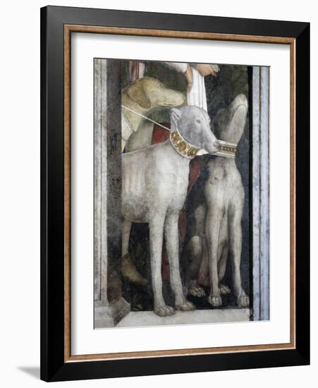 Molossian Dogs, Detail from Meeting Wall, 1465-1474-Andrea Mantegna-Framed Giclee Print