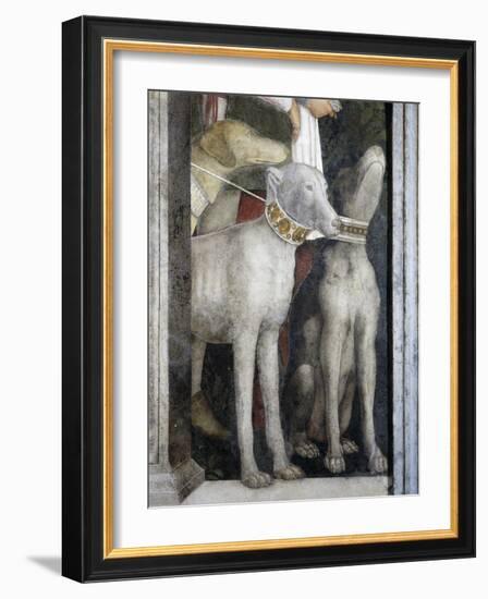 Molossian Dogs, Detail from Meeting Wall, 1465-1474-Andrea Mantegna-Framed Giclee Print