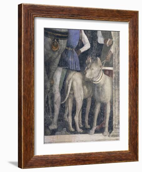 Molossian Dogs, Detail from Meeting Wall-Andrea Mantegna-Framed Giclee Print