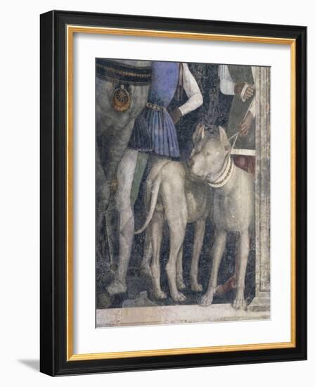 Molossian Dogs, Detail from Meeting Wall-Andrea Mantegna-Framed Giclee Print