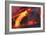 Molten Lava Flowing Into the Ocean-Brad Lewis-Framed Photographic Print