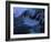 Molten Lava Flowing Into the Ocean-Brad Lewis-Framed Photographic Print