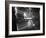 Molten Steel Being Poured from an Open Hearth Furnace at Carnegie Illinois Steel Mill-Andreas Feininger-Framed Photographic Print