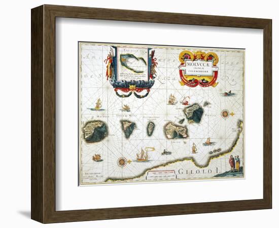 Moluccas: Spice Islands-Jan Blaeu-Framed Giclee Print