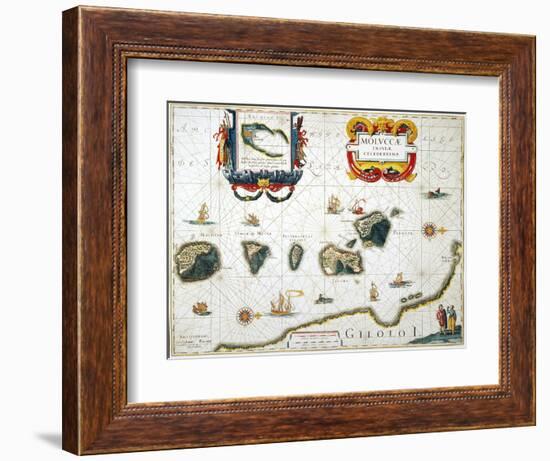 Moluccas: Spice Islands-Jan Blaeu-Framed Giclee Print