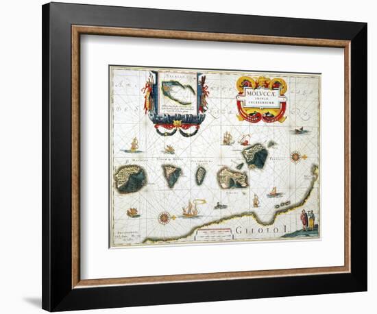 Moluccas: Spice Islands-Jan Blaeu-Framed Giclee Print