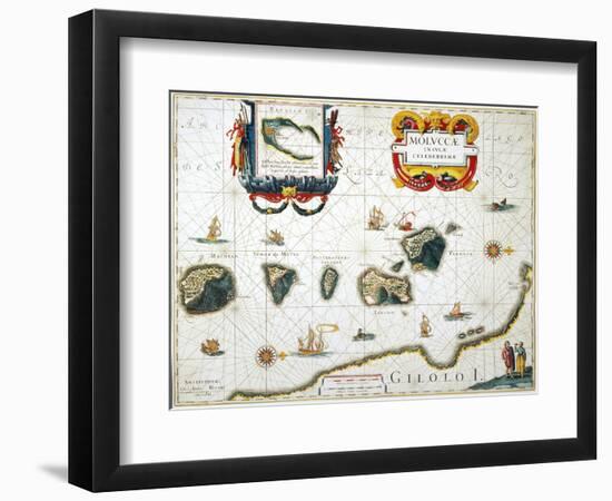 Moluccas: Spice Islands-Jan Blaeu-Framed Giclee Print